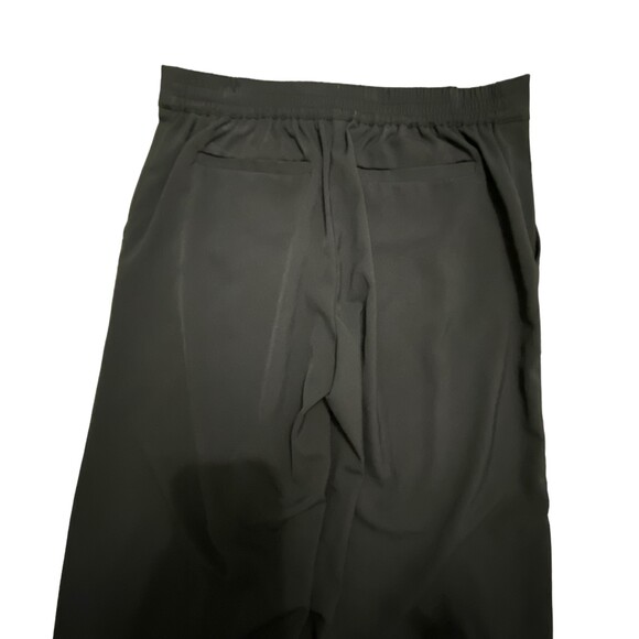 New York & Co Wide Black Floral Trim Leg Pants Palazzo Wide Pockets S Small - Picture 8 of 10